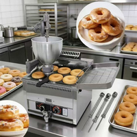 QDMECH Nouvelle Conception Machine à Donuts Électrique Friteuse Industrielle Mini 4 2 Rangs pour Donuts Mochi Usage Professionnel Boulangerie En Promotion