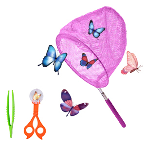 Épuisette télescopique pliable colorée pour attraper les insectes, filet de pêche avec seau - Product Image 2