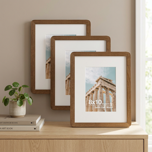 Handmade Solid Wood Photo <b>Frame</b> Rustic Decorative <b>Picture</b> <b>Frame</b> for Wall Tabletop Display Home Office Gift Decor - Product Image 2