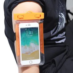 Vente en gros de sac étanche flottant en PVC pour téléphone portable étui étanche pour téléphone portable pochette étanche pour la natation en voyage