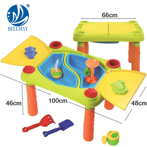 Bemay Toy Table de jeu de <span class=keywords><strong>sable</strong></span> et d'eau, Table de <span class=keywords><strong>sable</strong></span> <span class=keywords><strong>avec</strong></span> couvercle pliable Table à eau comprenant des jouets de <span class=keywords><strong>sable</strong></span> pour enfants Vente chaude - Product Image 6
