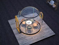 Cabine préfabriquée maison Restaurant maison transparente bulle glamping dôme air location dôme tentes pour événements dôme tente