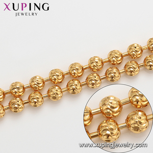 <span class=keywords><strong>Collana</strong></span> <span class=keywords><strong>Rosario</strong></span> in Stile Dubai con Catene Dorate, Gioielleria <span class=keywords><strong>di</strong></span> Moda Xuping 46303 - Product Image 3