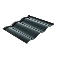 Tuiles solaires BIPV 25W 32W pour toiture résidentielle, noires, rouges, vertes, photovoltaïques bifaciales, courbes, pour bâtiments résidentiels