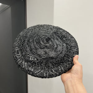 <span class=keywords><strong>Bonnet</strong></span> en <span class=keywords><strong>crochet</strong></span> personnalisé pour femmes <span class=keywords><strong>Bonnet</strong></span> béret en tricot fait à la main - Product Image 4