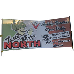 Feamont ป้ายพีวีซีไวนิลพิมพ์แบนเนอร์สีเต็มรูปแบบธงส่งเสริมการขายที่มองเห็นได้ชัดเจนออกแบบได้ตามต้องการ - Product Image 2