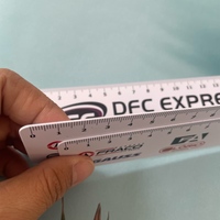 Règle droite flexible en PVC GIFTWAY Fashion, 14 cm, épaisseur 0,76 mm, avec logo personnalisé promotionnel pour étudiants en mathématiques