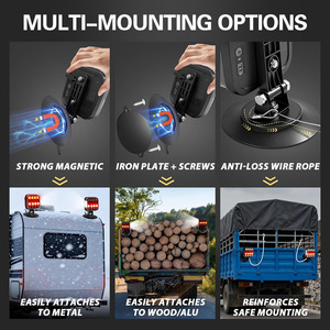 Feux de signalisation de freinage à LED magnétiques réglables rechargeables 12V 24V pour camions, bateaux, véhicules de loisirs, caravanes - Product Image 6