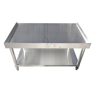 โต๊ะอาหารสแตนเลสสำหรับร้านอาหารสมัยใหม่พร้อมขาเหล็ก - Product Image 5
