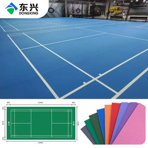Piso Deportivo <span class=keywords><strong>de</strong></span> PVC en Rollo <span class=keywords><strong>de</strong></span> 4.5mm para Bádminton, Piso para Cancha <span class=keywords><strong>de</strong></span> Bádminton BWF - Product Image 1
