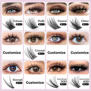 Kit d'extensions de cils en grappe DIY avec colle et fixateur pour un maquillage des cils amélioré - Product Image 6
