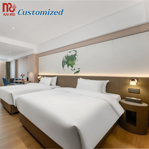 Foshan Factory fabrica juego de muebles de dormitorio y cama doble de diseño moderno personalizado para cadenas de hoteles hecho en China - Product Image 5