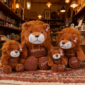 Peluches de León con Logotipo Personalizado, Juguetes de Peluche Relajantes, Muñecos de Animales de Peluche, Ropa Deportiva, Cojín de León Suave, Venta al por Mayor Barata - Product Image 1