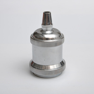 Горячая распродажа винтажная металлическая крышка E26 <span class=keywords><strong>E27</strong></span> винтовая розетка держатель лампы промышленный стиль подвесной светильник фитинг - Product Image 4