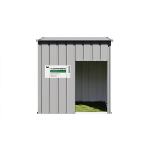 Cuccia per Cani in Acciaio Zincato Grigio Chiaro 43.3x40.6x42.9 Pollici, Resistente, per Esterni, per Razze Grandi - Product Image 1