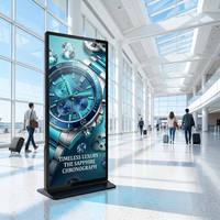 AIYOS Kurumsal Dijital Dizini Modern Resepsiyon Çözümü Özel Logolu Tam Ekran Dijital Tabela Ekranlı Totem Kiosk