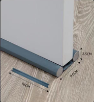 Costura de la puerta Impermeable y a prueba de polvo Parte inferior de la puerta Tira de sellado de 93cm Puertas y ventanas insonorizadas Tira de pegamento autoadhesiva