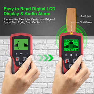 Detektor dinding Digital otomatis 6 dalam 1, pencari kancing pemindai dinding magnetik AC balok kawat langsung detektor logam industri - Product Image 6