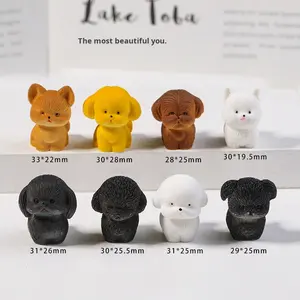 Mini sevimli yavru mikro manzara reçine el-boyalı zanaat çevre dostu DIY köpek dekorasyon aksesuarları yaratıcı yapay karikatür - Product Image 3