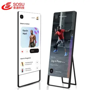 Miroir de montage virtuel intelligent Wifi miroir de Fitness pour entraînement