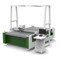 Machine de découpe CNC à couteau oscillant pour doublures en tissu maillé et éponge, pour la fabrication de sacs à dos, sacs à main, valises et compartiments intérieurs