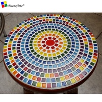 Ubin Mosaik Kaca Kristal Persegi Warna Campur Modern 2cm untuk Kerajinan DIY Hobi Anak-anak Merah Biru Hijau Ungu Putih Hitam untuk Kamar