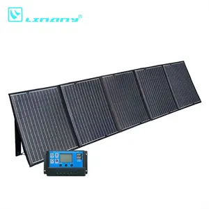 New siêu ngoài trời năng lượng mặt trời di động Monocrystalline silicon Máy phát điện năng lượng có thể gập lại Tấm quang điện 300W 18V bán buôn