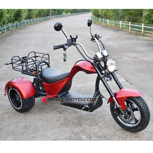 E Green Scooter Three Wheels Big Tyre Trike Atv Adult Tricycle Citycoco 3 Wheel Electric Scooter 1500w/2000w