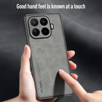 Funda de Lujo Retro con Aspecto de Piel de Oveja y PU para Xiaomi 17T Pro 15T 17 Pro Max 14T, Carcasa Trasera Mate Antigolpes