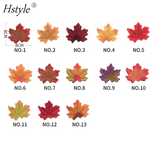 Vendita calda 13 Colori Assortiti <span class=keywords><strong>Autunno</strong></span> di Seta <span class=keywords><strong>Foglie</strong></span> di Acero Artificiale Foglia Caduta per Matrimoni Eventi e Decorazione FZH316-2 - Product Image 2