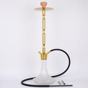 Venta al por mayor de hookahs dorados personalizables, juego de hookah combinado, hookah grande, hookah de cristal - Product Image 6