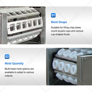 OCEAN Remplisseur de yaourt Pudding Coffee K Cup Fill Machine 100ml Machine de remplissage et de scellement de cornet de crème glacée - Product Image 4