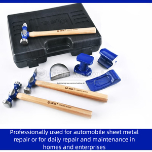 Ensemble de marteaux de mécanicien pour la réparation de <span class=keywords><strong>carrosserie</strong></span> automobile de haute qualité, 7 pièces, avec manche en hickory, étui de transport, acier à haute teneur en carbone personnalisable OEM - Product Image 6