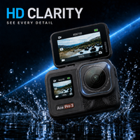 Protection d'objectif en verre 0,33 mm 2.5D pour Insta360 Ace Pro 3, dureté 9H, anti-rayures, anti-statique, couverture intégrale