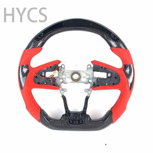 Volante de Fibra de Carbono LED para FK7 Gen 10th Breeze CRV Crider 2016 2017 2018 2019 2020 2021 - Product Image 2
