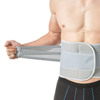 Corsé ortopédico para aliviar el dolor de tensión médica, faja gris de neopreno, banda elástica para tirar, cinturón de soporte Lumbar de cintura fuerte