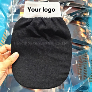 Guante exfoliante de viscosa impreso con logotipo personalizado Guante depurador de piel coreano Exfoliar extra áspero Mit para ducha - Product Image 5