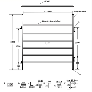 USA Farm verwendet tragbare verzinkte Pferd Corral Zaun Paddock Corral Yard Cattle Zaun Panels - Product Image 6