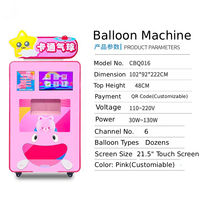 Distributeur automatique de ballons commercial Topvoy, 6 types, 180 ballons, paiement électronique par code QR, système de pièces, électrique, 1 an