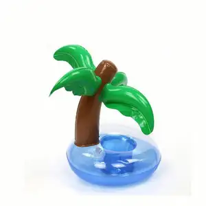 Suporte inflável da bebida da palmeira, para festa da água da piscina