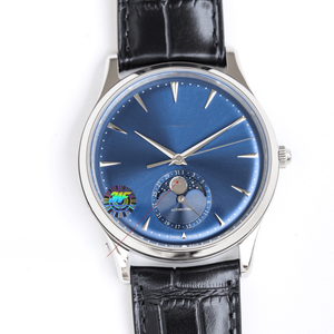 Refined Men's Self-Winding Mechanical Watch Moon Phase <b>Calendar</b> Leather Strap Stainless Steel Case for Office and Everyday Occas - Product Image 2