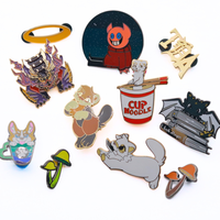 Épinglette en émail avec logo personnalisé, design floral, broche en métal alliage 2D/3D pour chapeaux et vêtements