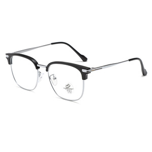 Nouvelles montures de lunettes demi-cerclées pour hommes N2 1002, anti-lumière bleue, protection UV, forme quadrilatère, taille moyenne, verres en acétate, Taizhou - Product Image 5