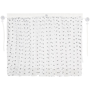 Car Sunshade Curtain Double Layer Mesh Love Pattern Side <b>Window</b> <b>Shade</b> Sucker Installation Heat Insulation Protection - Product Image 5