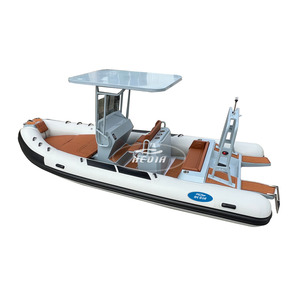 Bateau pneumatique sport de luxe à coque en aluminium de 19 pieds (580 cm) avec tube en PVC ou Hypalon, à vendre - Product Image 5
