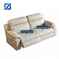 Sofá Cama de Dos Plazas en Cuero PU, Sofá Extensible, Cápsula Inteligente, Conjunto Funcional Moderno y Minimalista