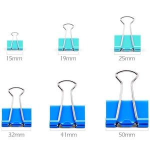 M&G Colorful Long Tail <b>Clips</b> 15mm 19mm 25mm 32mm 41mm 50mm Strong Clamping Office Supplies - Product Image 5