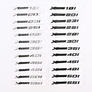 Pour <span class=keywords><strong>BMW</strong></span> série 5 voiture coffre Logo autocollant brillant noir ABS emblème pour 520i pour <span class=keywords><strong>BMW</strong></span> série 5 emblème lettre - Product Image 4