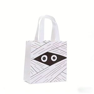 Bolsas de Compras Reutilizables de Tela No Tejida PP con Asas de Cuerda para Halloween, Dulces, Regalos, Fiestas, Obsequios, Alimentos, Marca SH - Product Image 6
