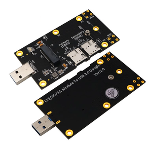 NGFF <span class=keywords><strong>M</strong></span>.<span class=keywords><strong>2</strong></span>至USB 3.0适配器，带双纳米sim卡插槽，适用于4G 5g模块EM06-E EM12-G EM7455 L860-GL RM520N-GL RM521F-GL - Product Image 1